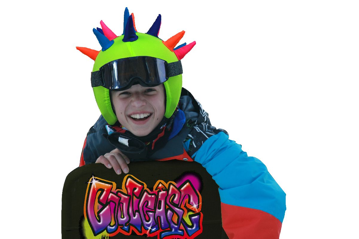 Coolcasc Neon Horns Helmet Cover