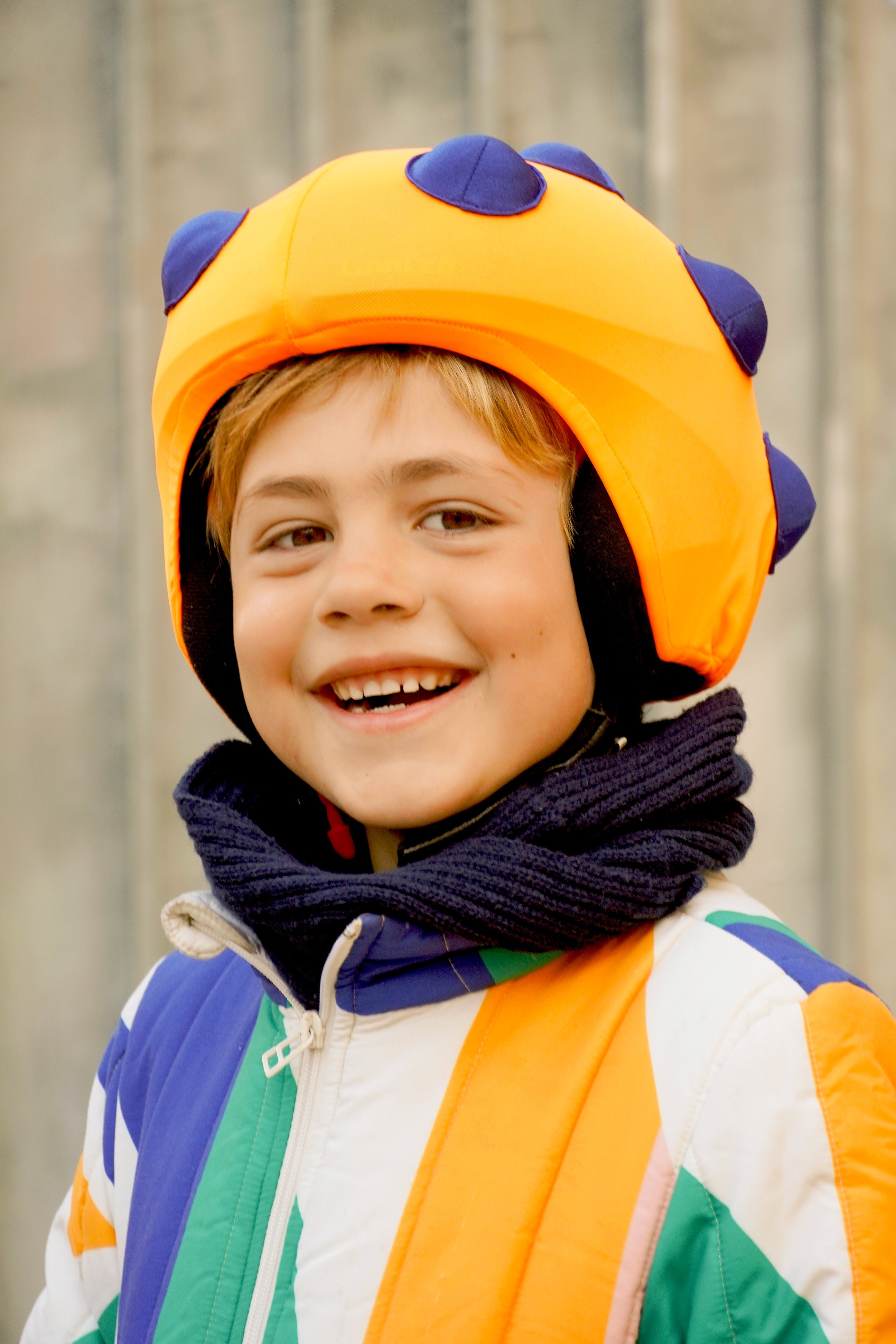 Coolcasc Bumps Orange Helmet Cover