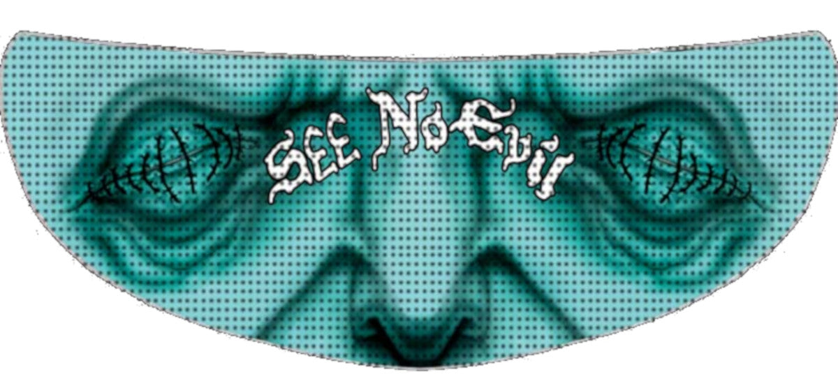 Skullskins See no Evil Motorcycle Helmet Shield Sticker