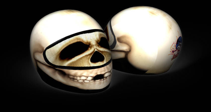 Skullskins Skull Full Face Motorcycle Helmet Cover