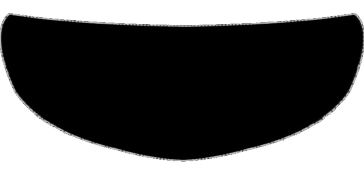 Skullskins Solid Black Motorcycle Helmet Shield Sticker