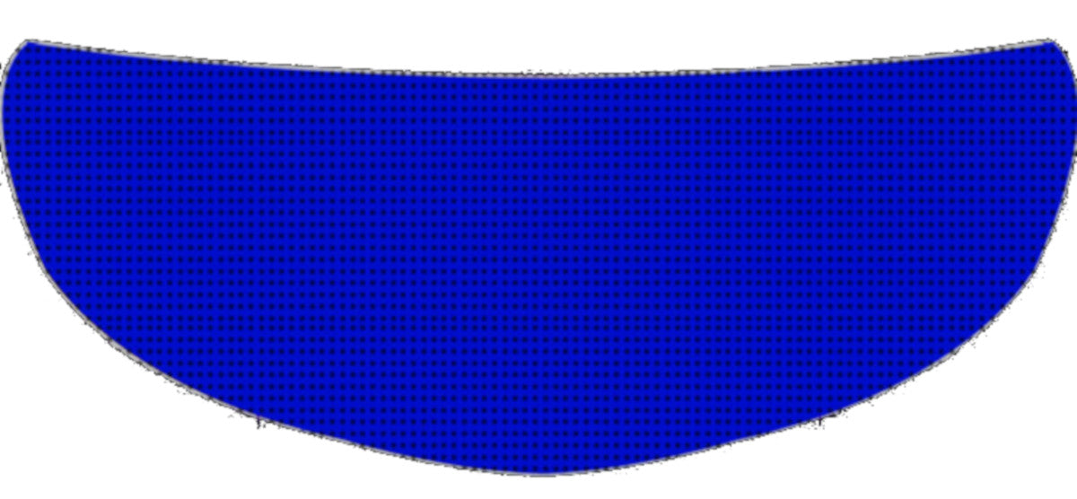 Skullskins Solid Blue Motorcycle Helmet Shield Sticker