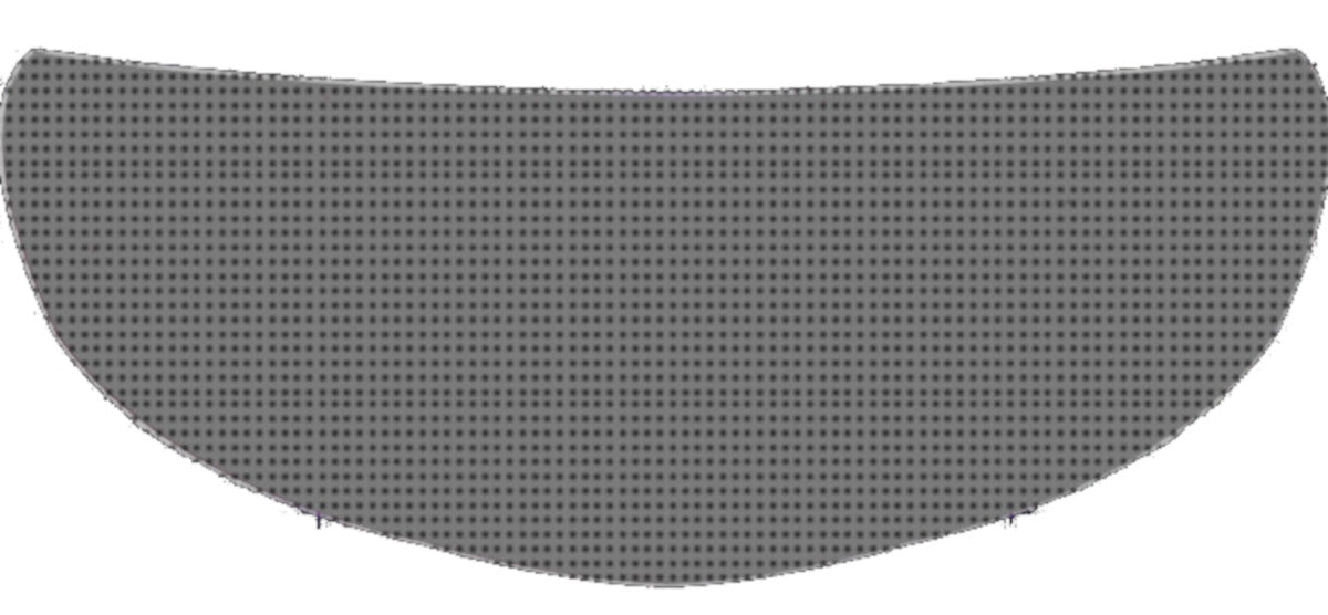 Skullskins Solid Gray Motorcycle Helmet Shield Sticker