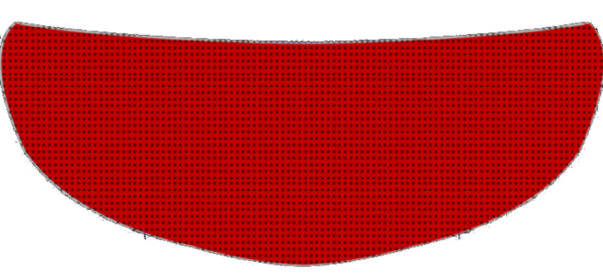 Skullskins Solid Red Motorcycle Helmet Shield Sticker