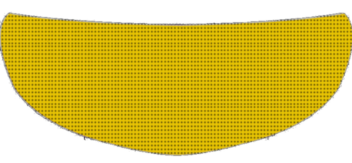 Skullskins Solid Yellow Motorcycle Helmet Shield Sticker