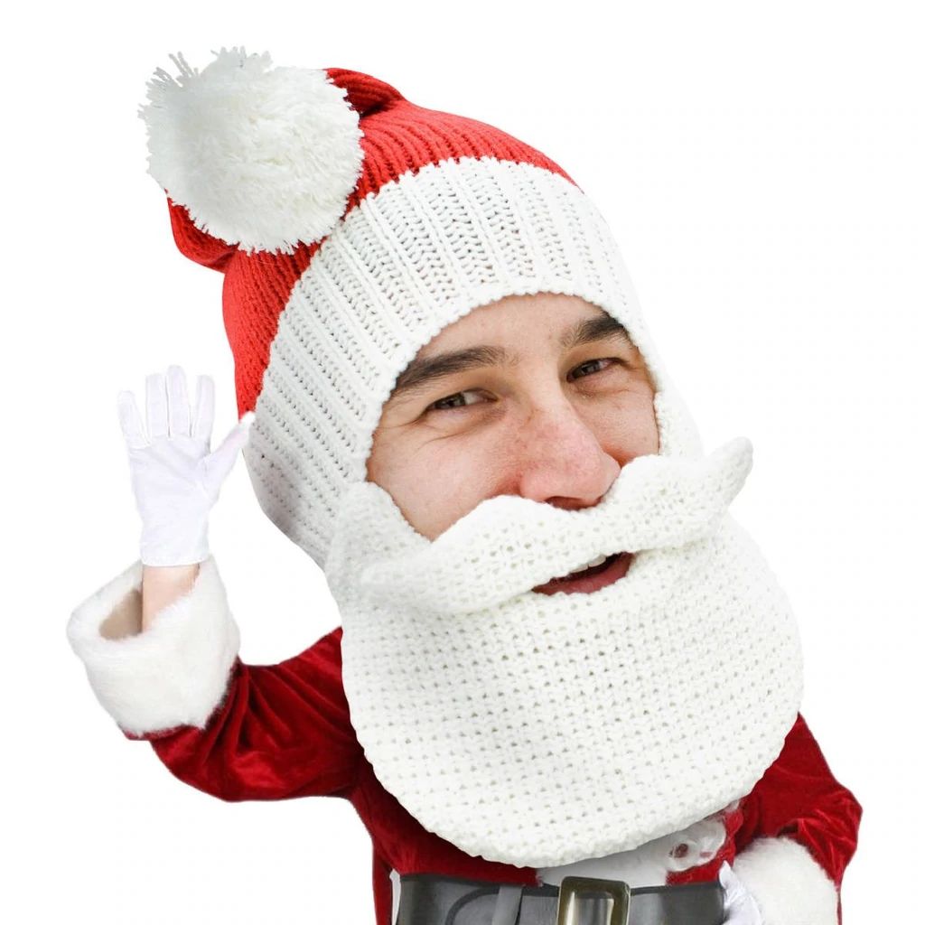 Beard Head Classic Santa Bearded Face Mask & Hat