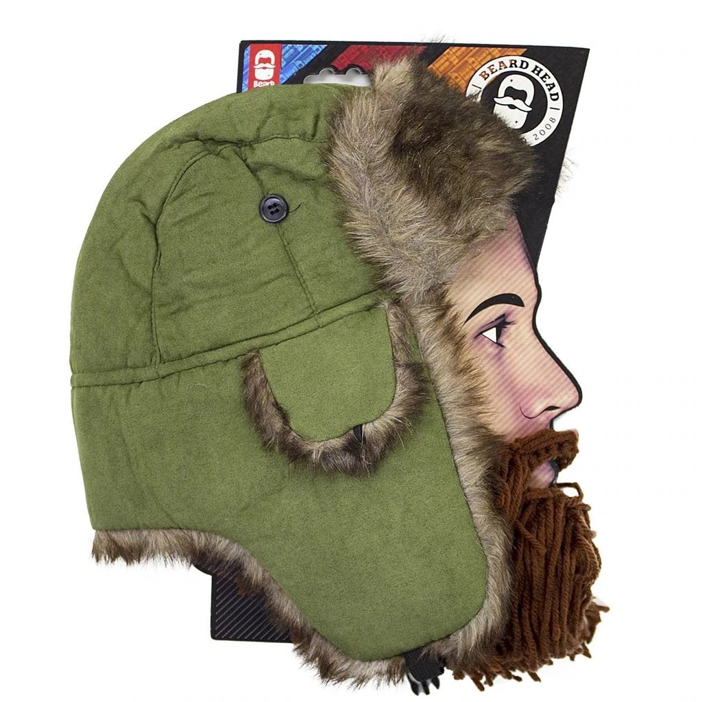 Beard Head Barbarian Trapper Bearded Face Mask & Hat (2 Colors)