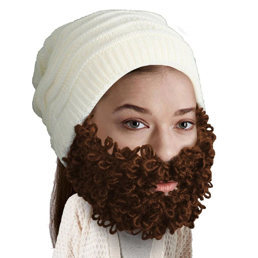 Beard Head Curly Pearl Bearded Face Mask & Hat (2 Colors)