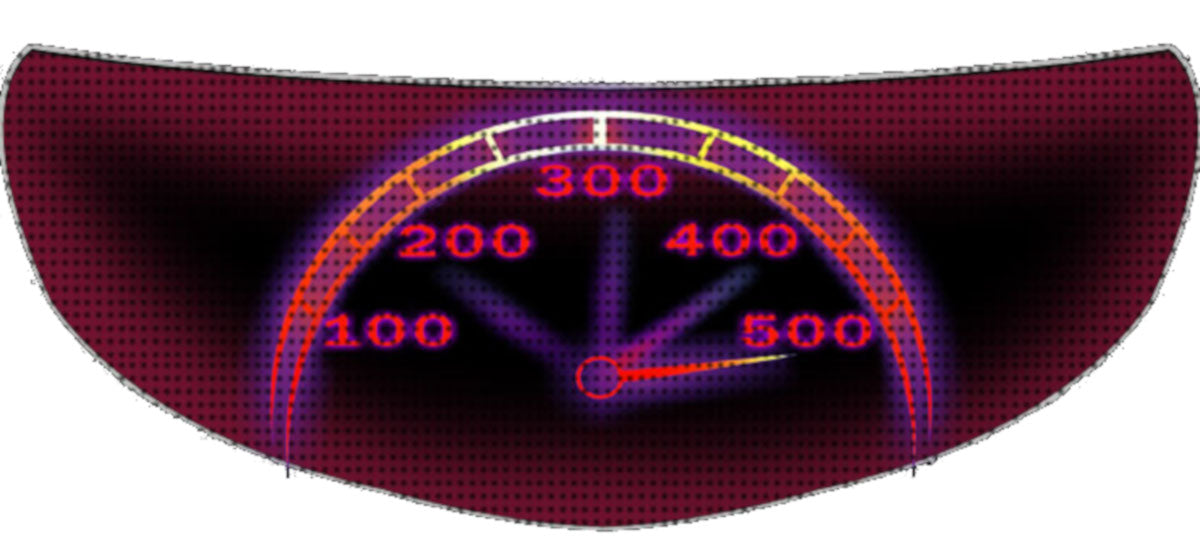 Skullskins Speed Demon Motorcycle Helmet Shield Sticker