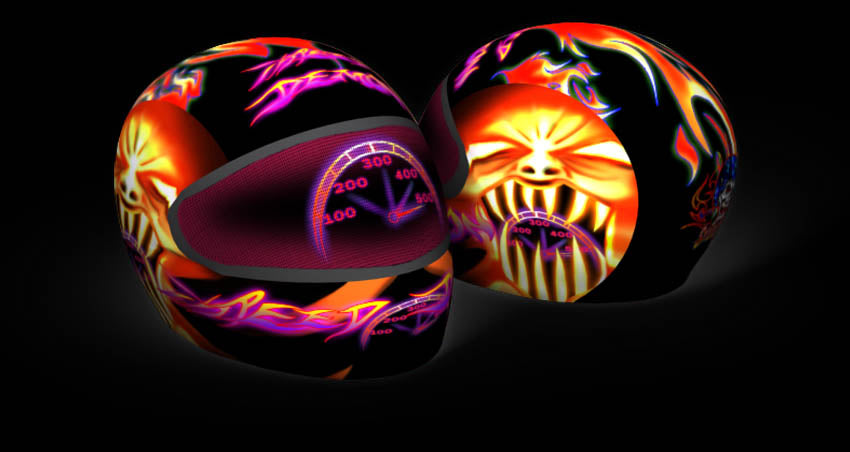 demon motorcycle helmet Skullskins Speed Demon Full Face Motorcycle Helmet Cover