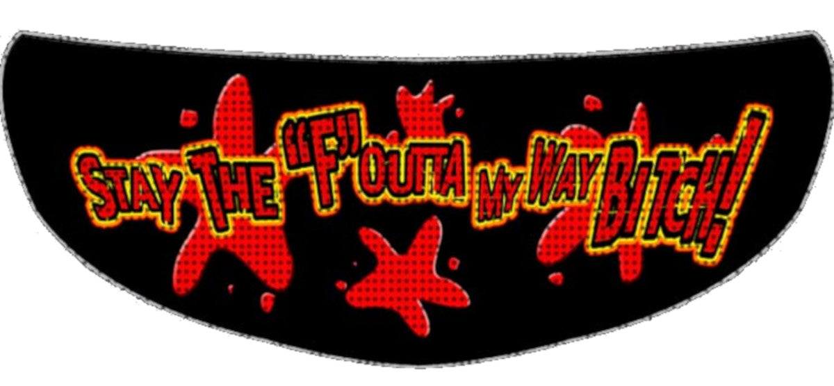 Skullskins Spray Skull Motorcycle Helmet Shield Sticker