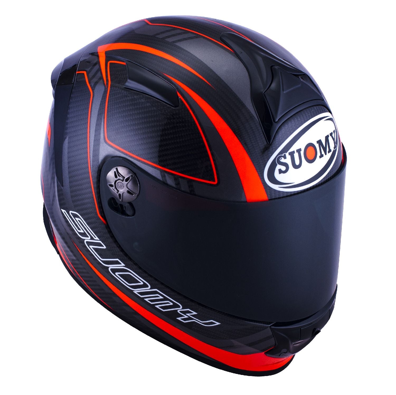 Suomy SR-Sport Carbon Red Full Face Motorcycle Helmet (XS - 2XL)