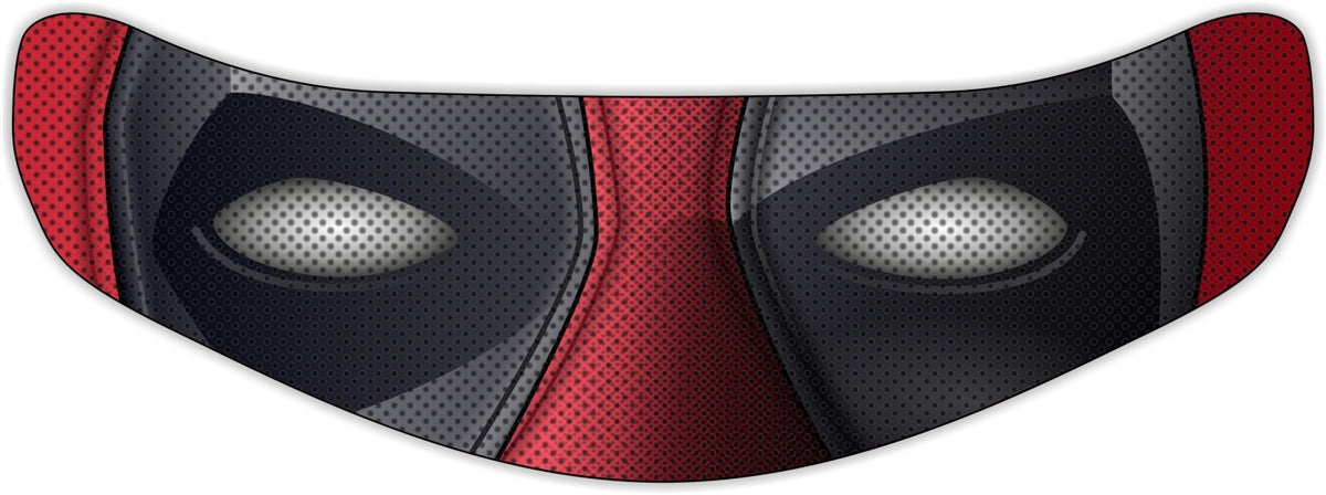 Deadpool HJC Motorcycle Helmet Shield Sticker