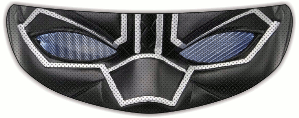 Black Panther Motorcycle Helmet Shield Sticker