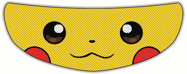 Pikachu Motorcycle Helmet Visor Sticker