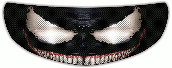 Venom Motorcycle Helmet Visor Sticker