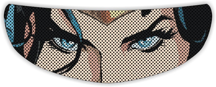 Wonder Woman Motorcycle Helmet Visor Sticker