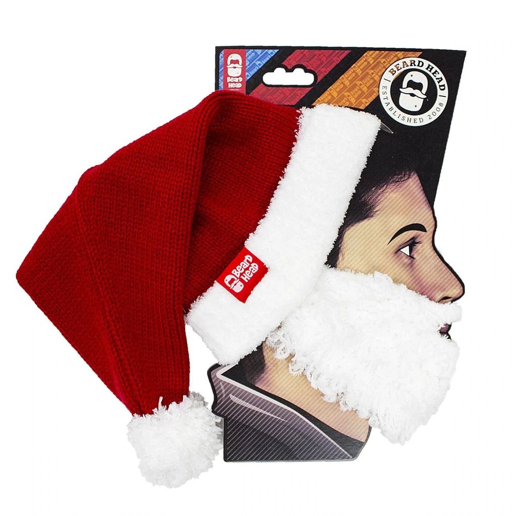 Beard Head Comfy Santa Bearded Face Mask & Hat