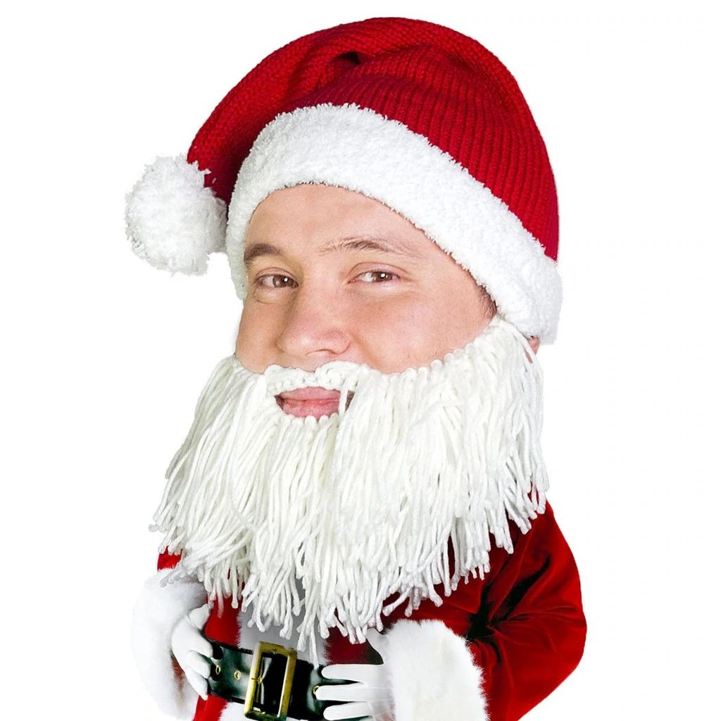 Beard Head Barbarian Santa Bearded Face Mask & Hat