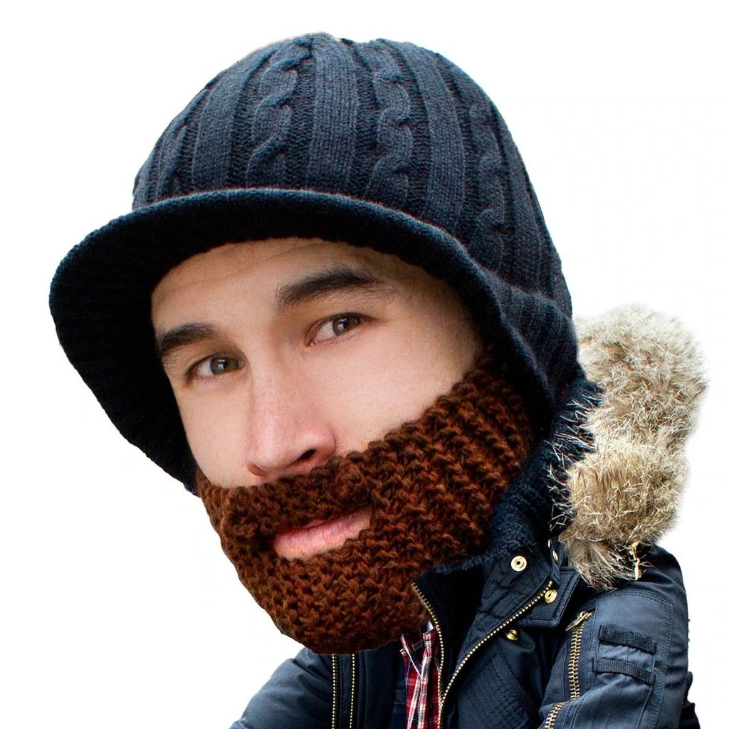 Beard Head Stubble Rider Bearded Face Mask & Hat (3 Colors)