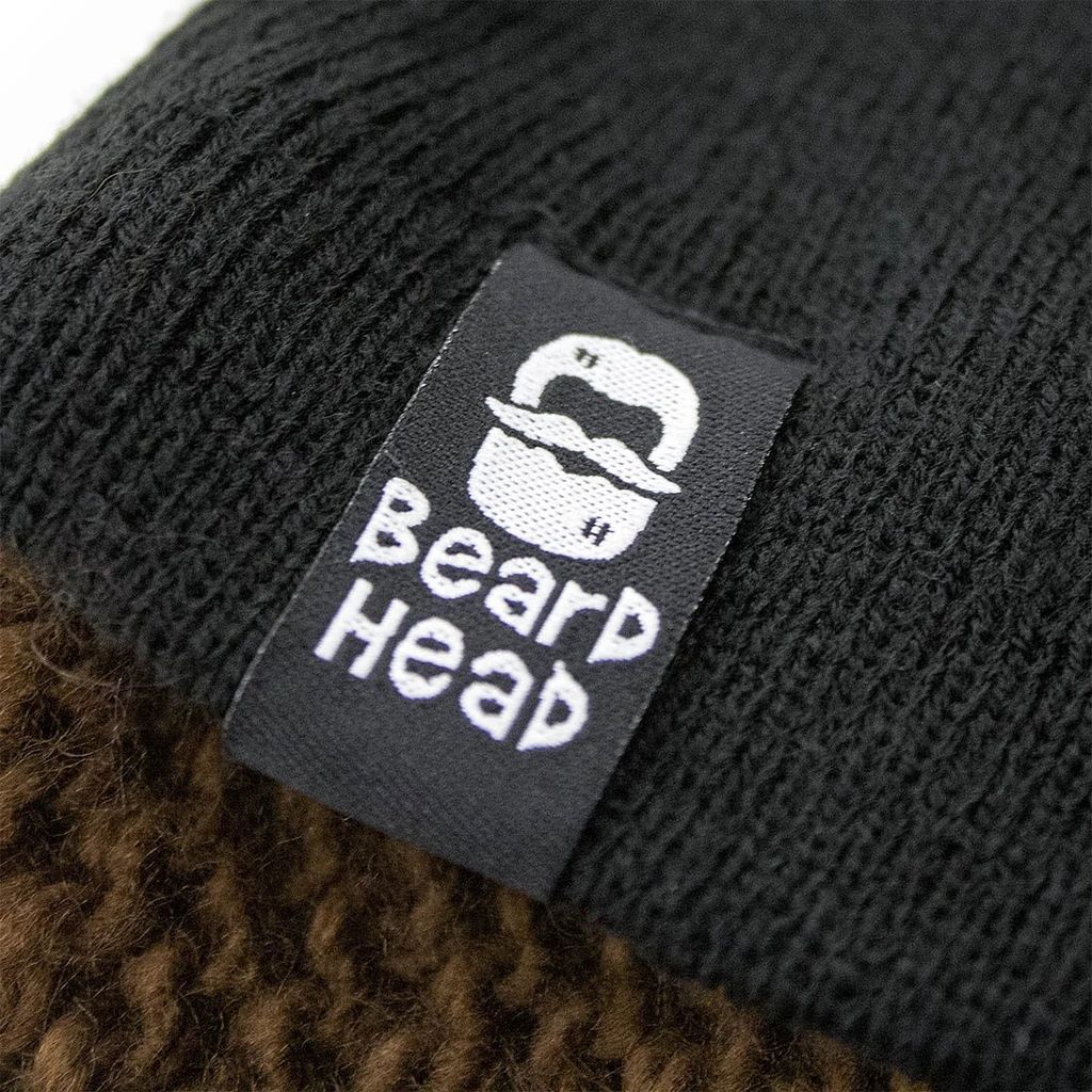 Beard Head Stubble Populous Brown Bearded Face Mask & Hat