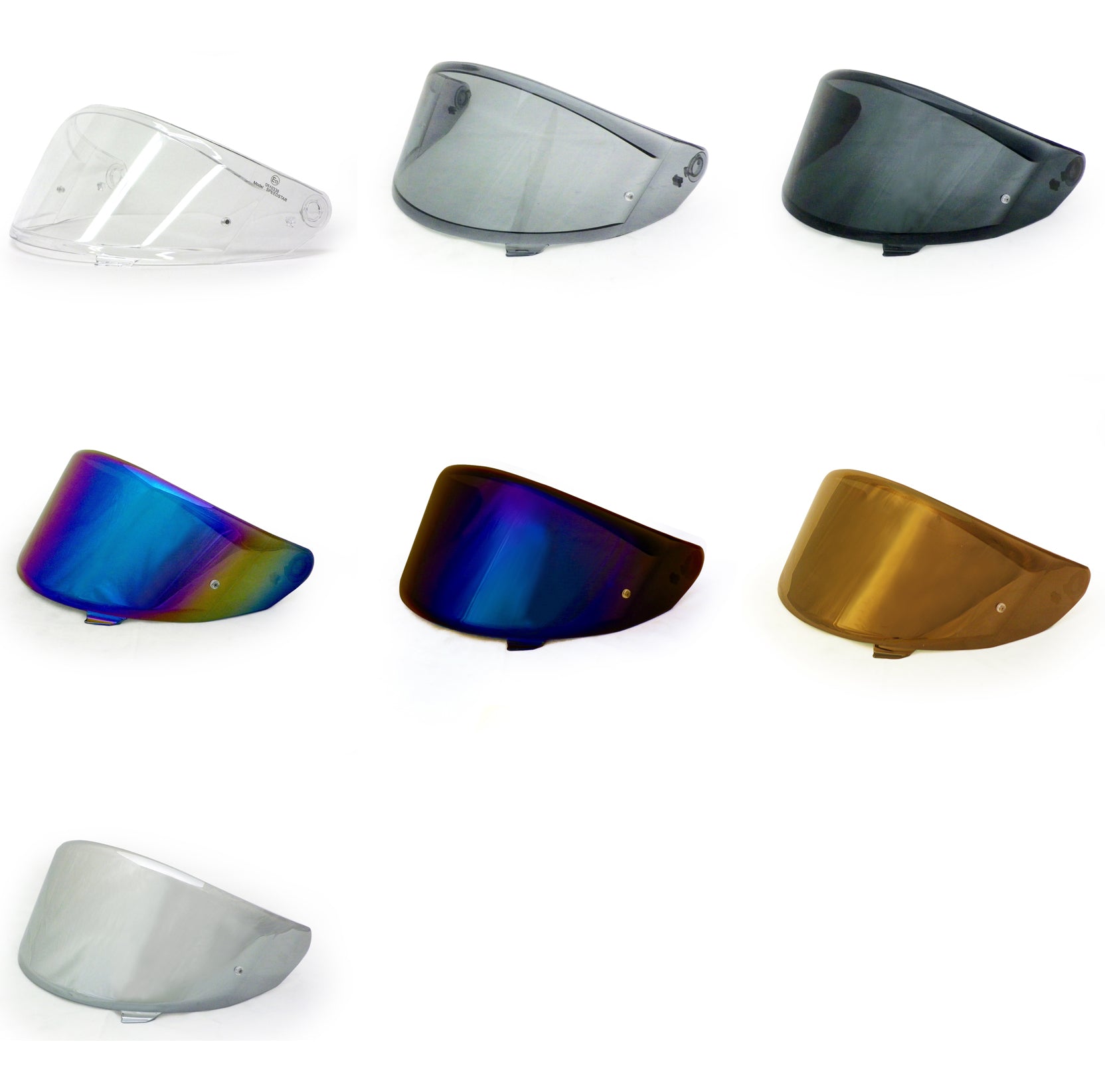 Suomy Track-1, TX-Pro, Speedstar, and Stellar Visor Shield Windscreen (7 Colors)