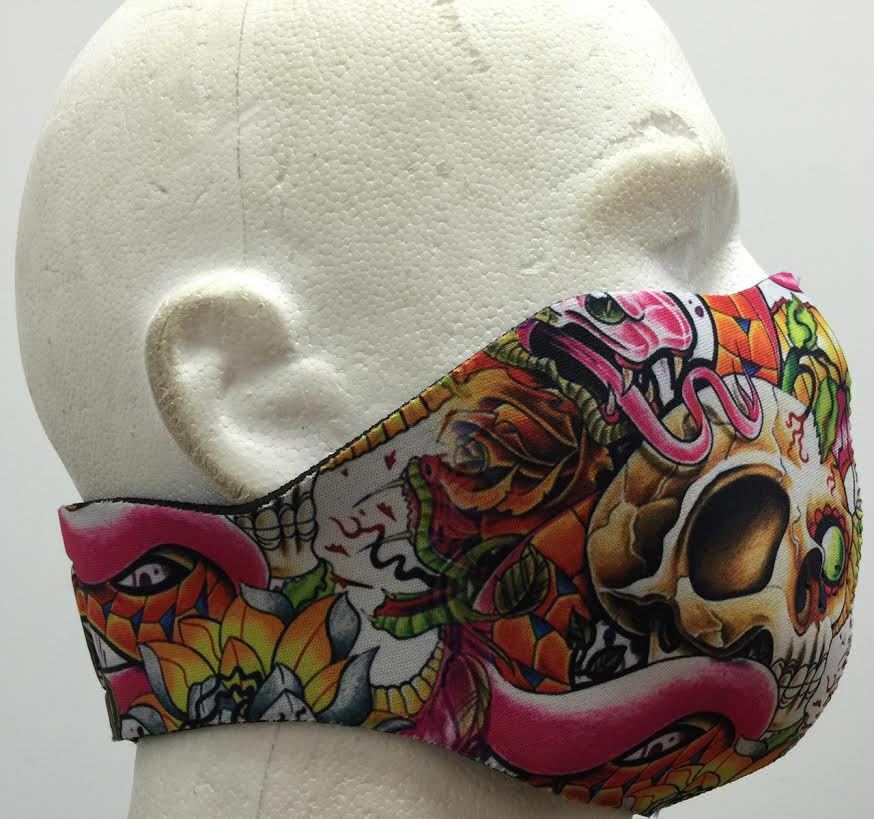 Society Pink Snake Protective Neoprene Half Face Ski Mask