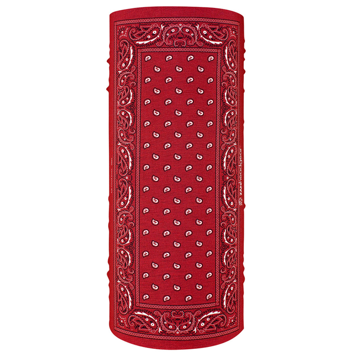 Zanheadgear Polyester Motley Tube® Red Paisley Face Mask