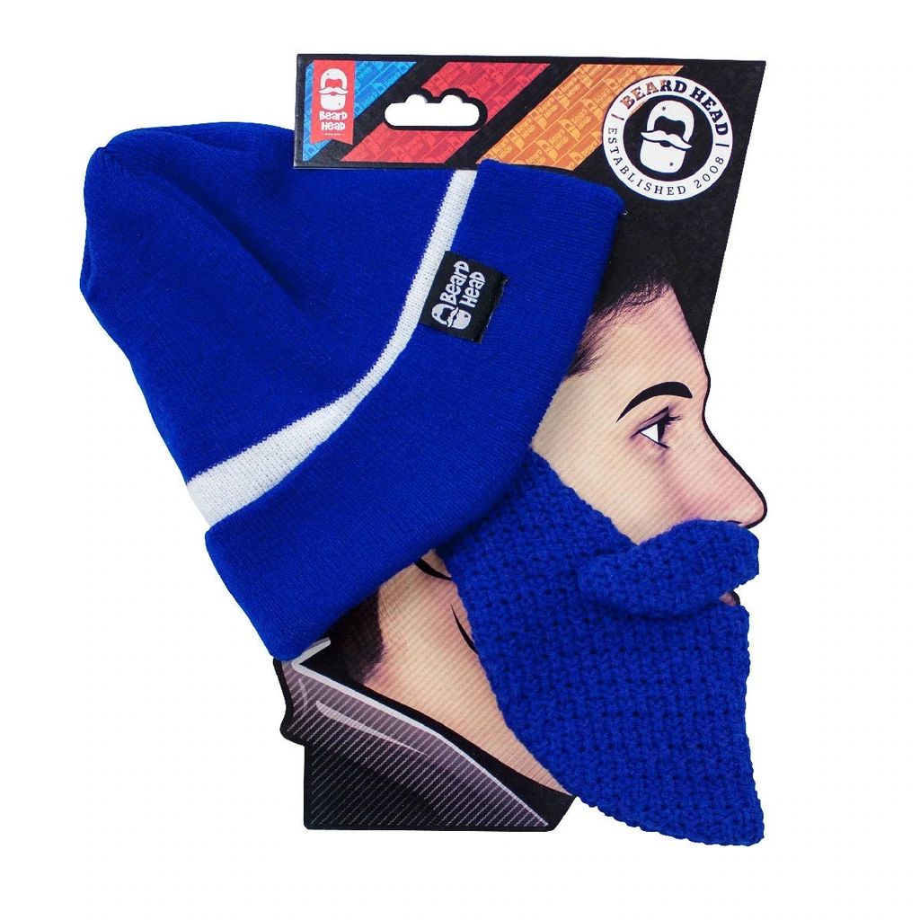 Beard Head Indianapolis Colts Colors Classic Bearded Face Mask & Hat