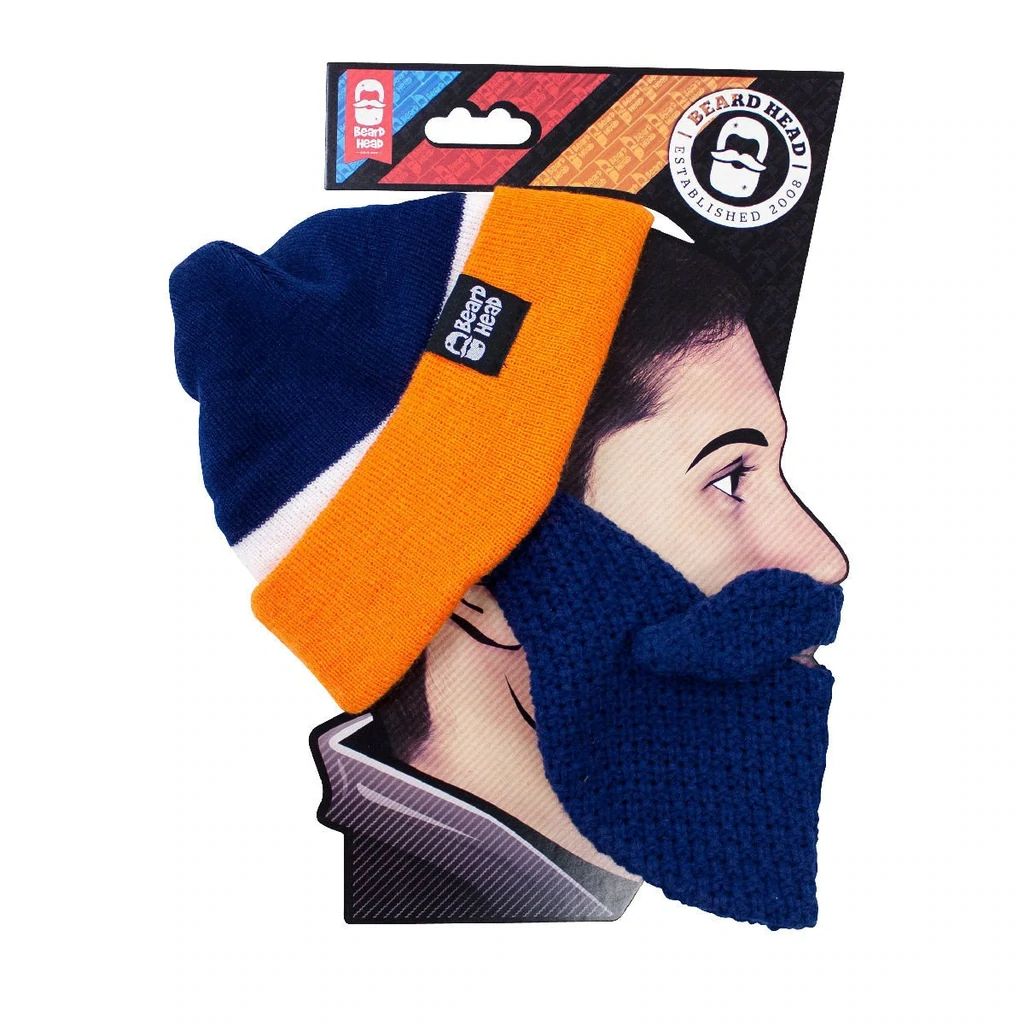 Beard Head Denver Broncos Colors Classic Bearded Face Mask & Hat