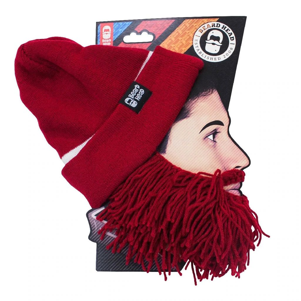 Beard Head Alabama Crimson Tide Colors Barbarian Bearded Face Mask & Hat