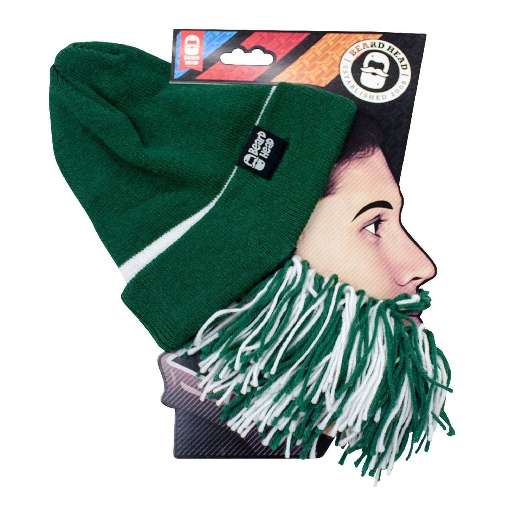 Beard Head New York Jets Colors Barbarian Bearded Face Mask & Hat