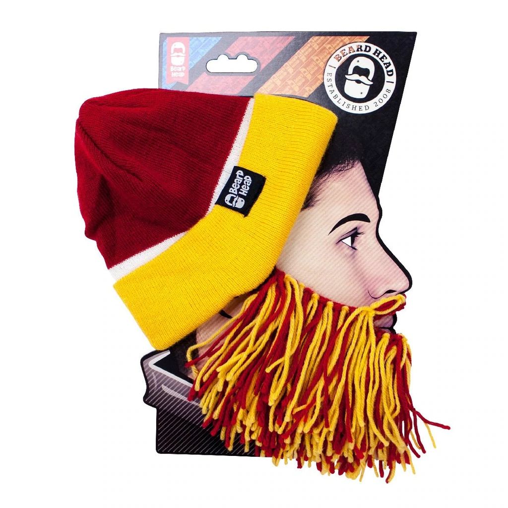 Beard Head Washington Football Colors Barbarian Bearded Face Mask & Hat