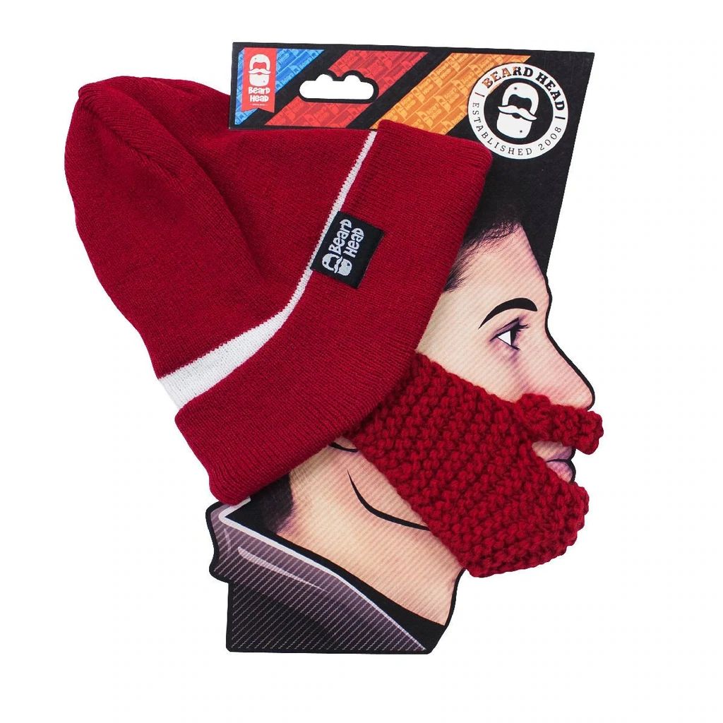 Beard Head Alabama Crimson Tide Colors Stubble Bearded Face Mask & Hat