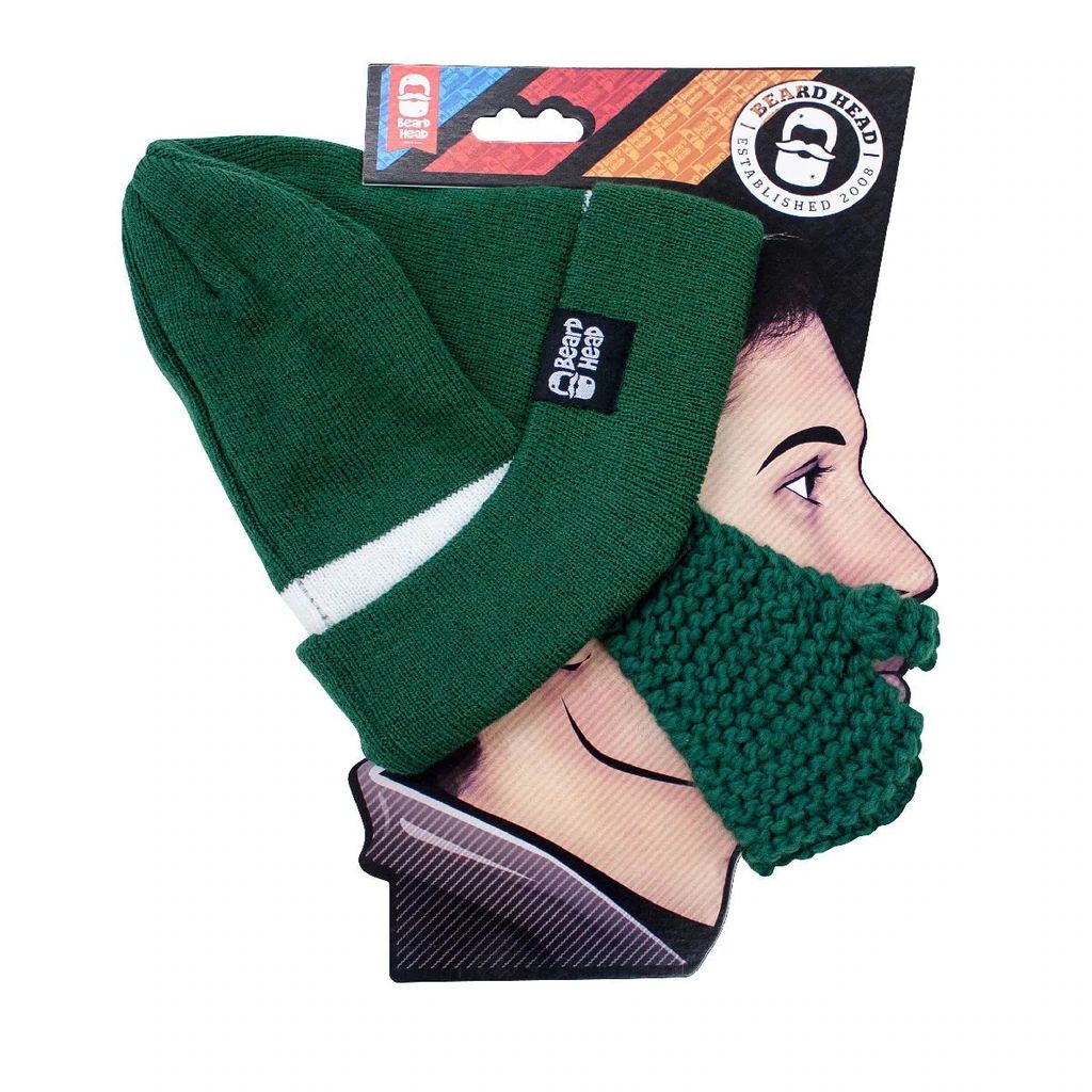 Beard Head New York Jets Colors Stubble Bearded Face Mask & Hat