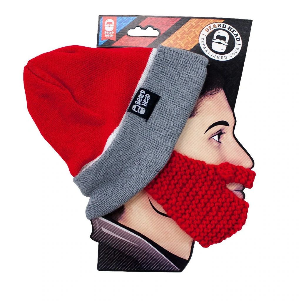 Beard Head Ohio State Buckeyes Colors Stubble Bearded Face Mask & Hat