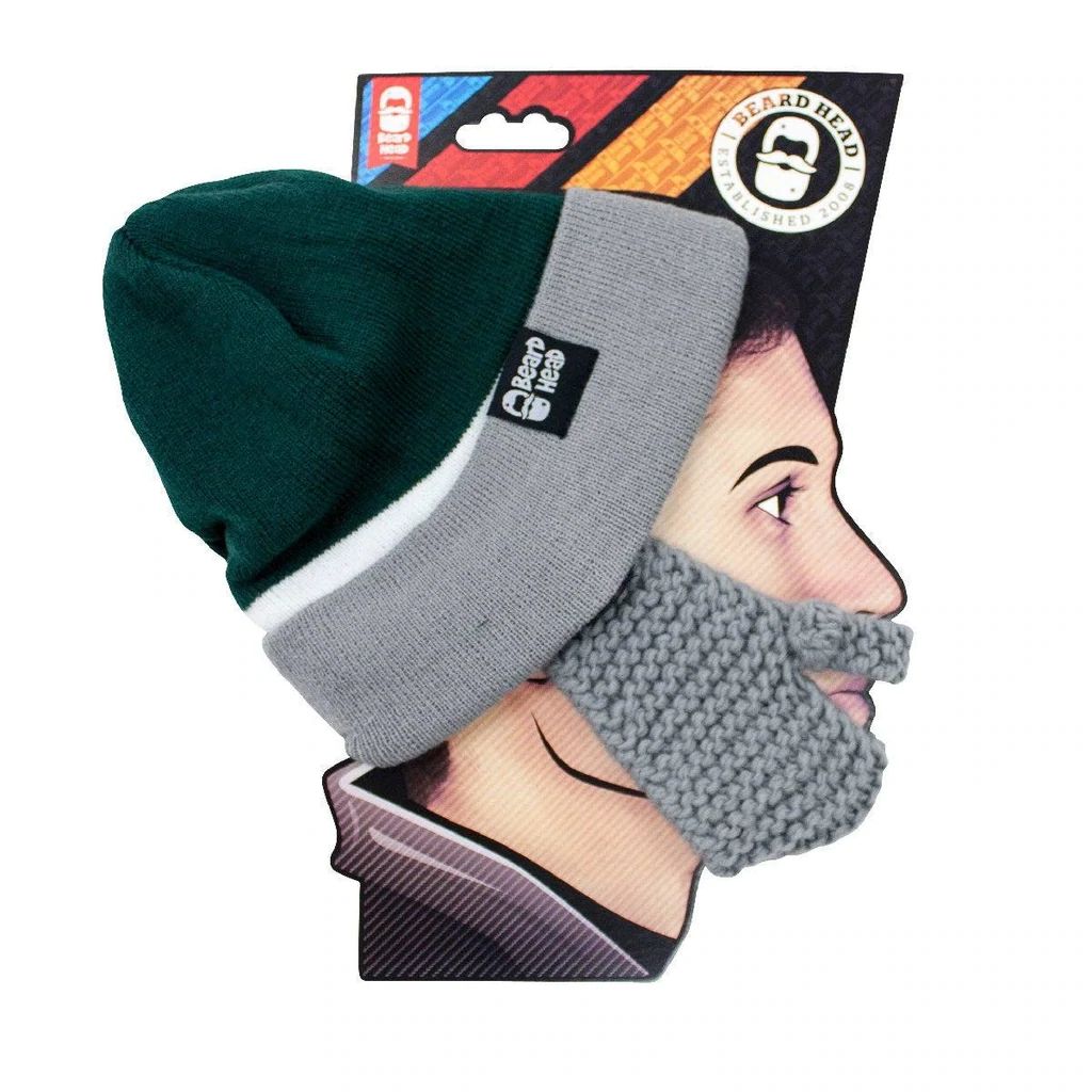 Beard Head Philadelphia Eagles Colors Stubble Bearded Face Mask & Hat