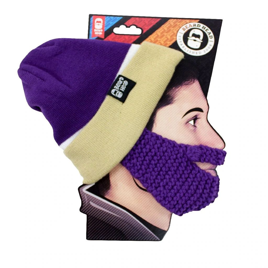 Beard Head Washington Huskies Colors Stubble Bearded Face Mask & Hat