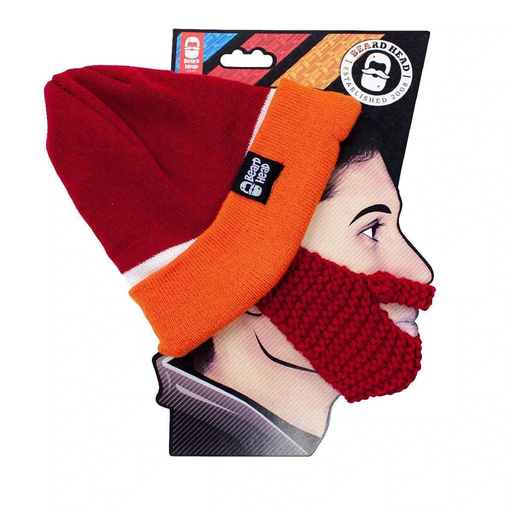 Beard Head Virginia Tech Hokies Colors Stubble Bearded Face Mask & Hat