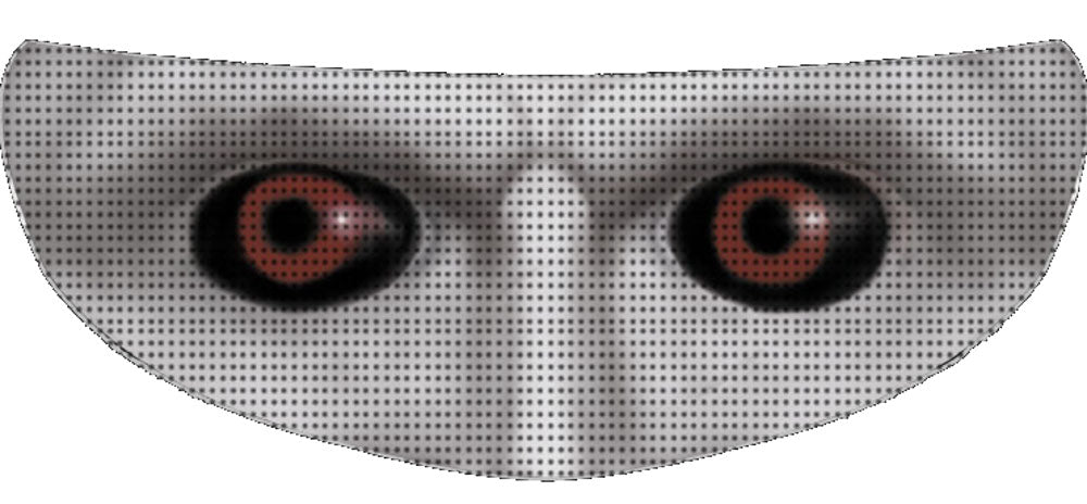 Skullskins The Puppet Jigsaw Motorcycle Helmet Shield Sticker