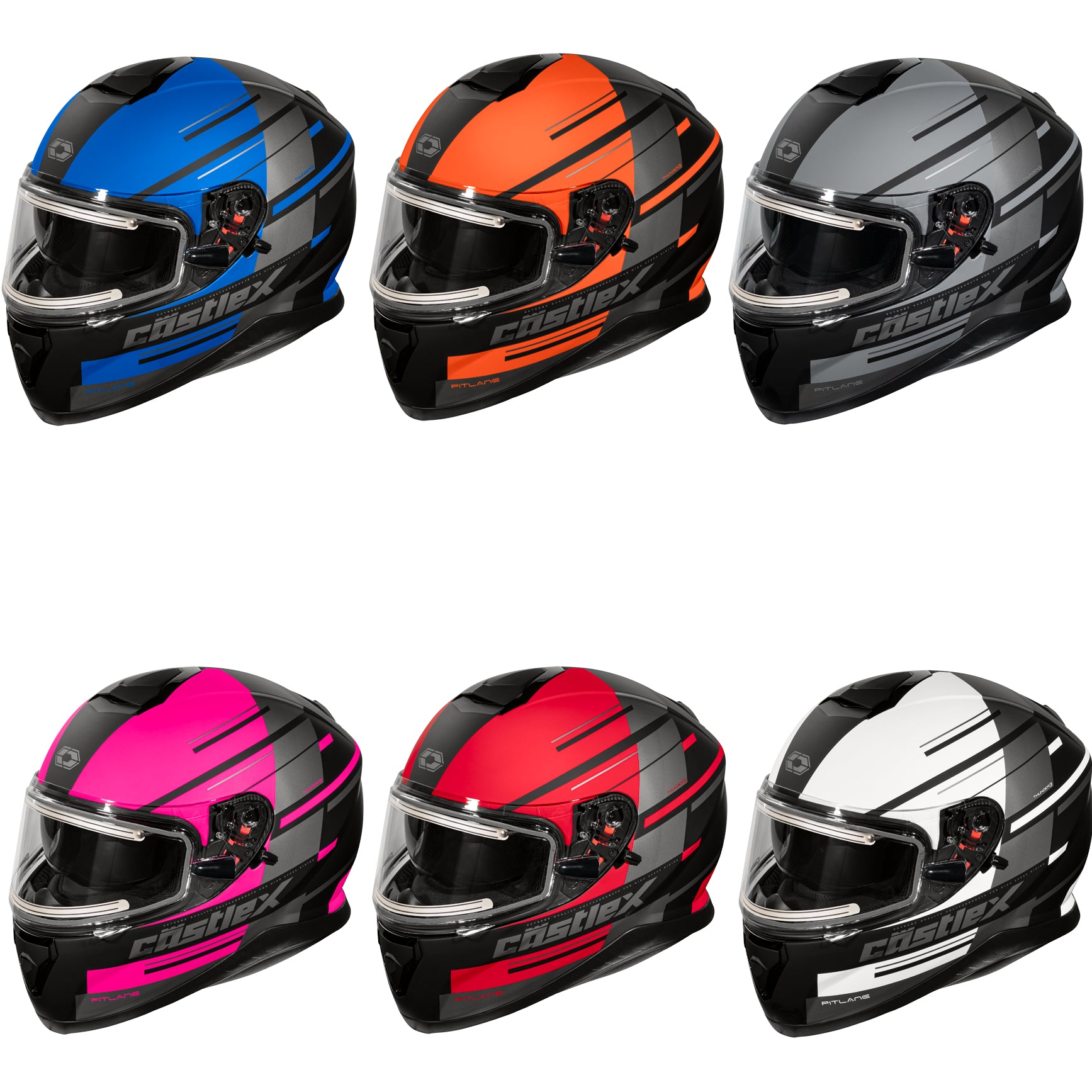 Castle-X Thunder 3 Pitlane Full Face Snowmobile helmet