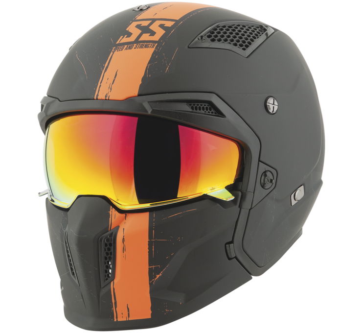 Speed & Strength SS2400 Tough As Nails Open Face Motorcycle Helmet (2 Colors)