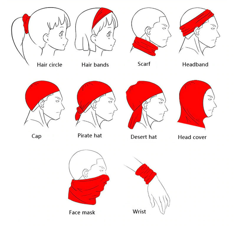 Skull Tube Face Mask (10 uses in 1)