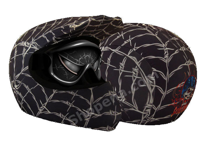 bike helmet skins Skullskins Venom Wired Web Black Off Road Motorcycle Helmet Cover
