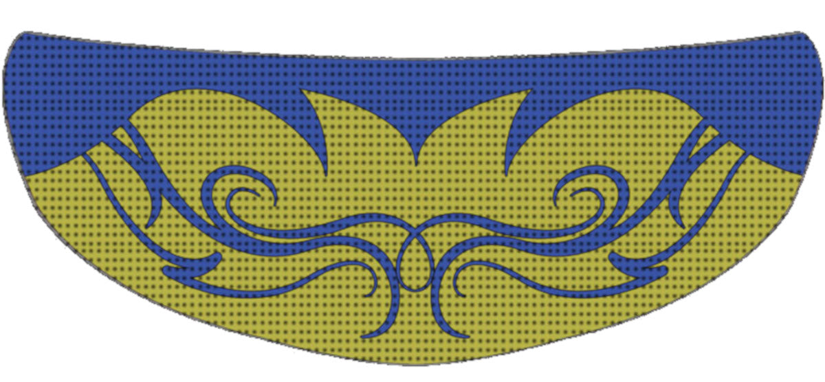 Skullskins Wave Tribal Motorcycle Helmet Shield Sticker