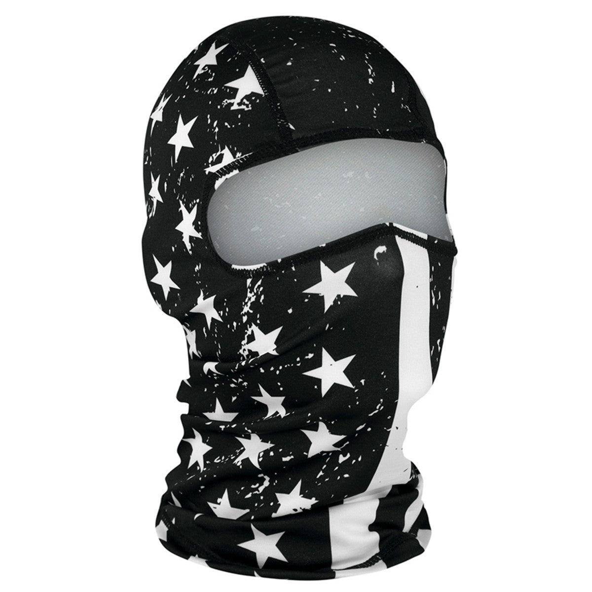 Zanheadgear Polyester Black & White Flag Balaclava Face Mask