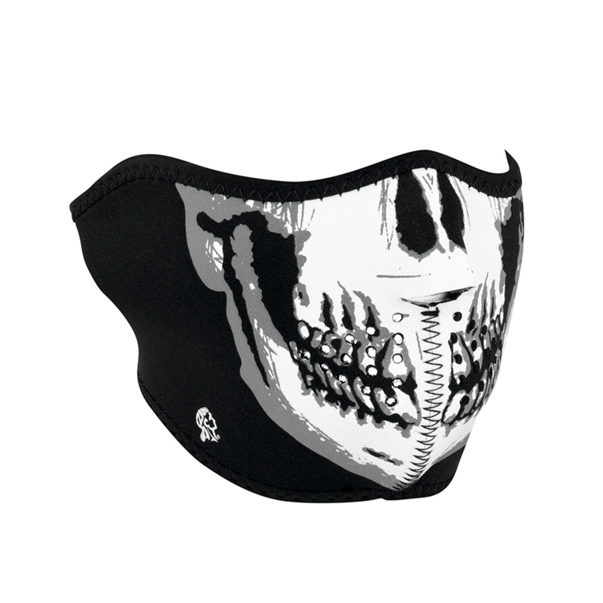 Skull Face Neoprene Half Face Mask