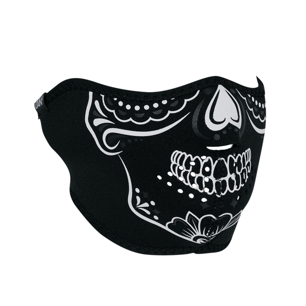 Calavera Glow In The Dark Neoprene Half Face Mask