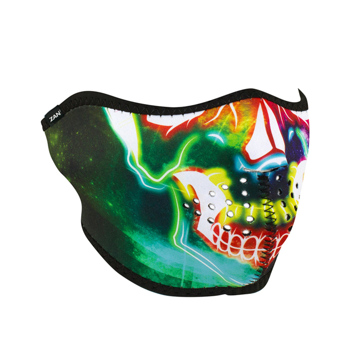 Electric Skull Neoprene Half Face Mask