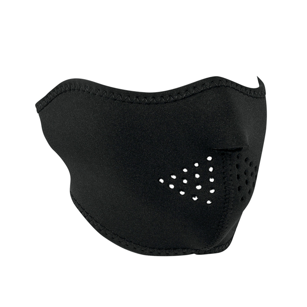 Black Neoprene Half Face Mask